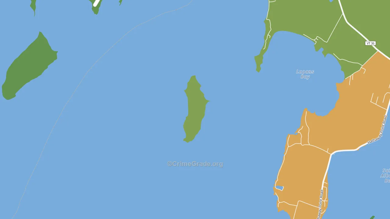 05481, VT Map of Theft Rates