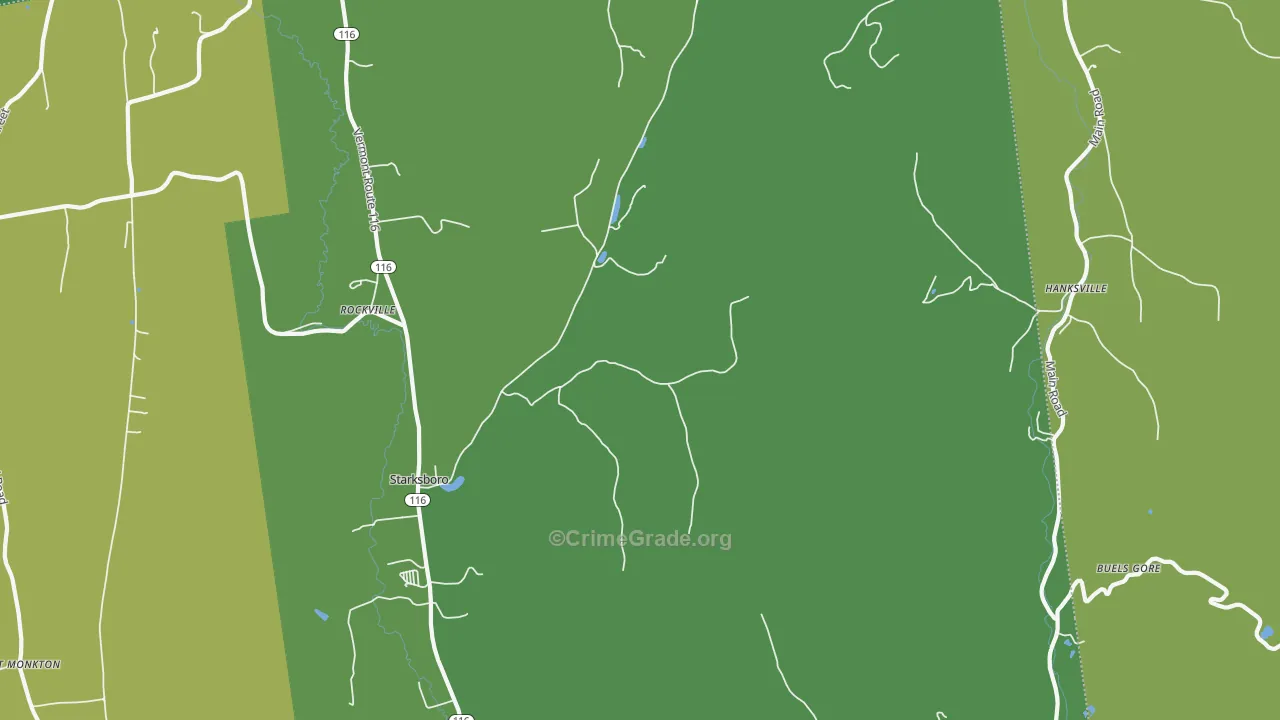 05487, VT Map of Theft Rates