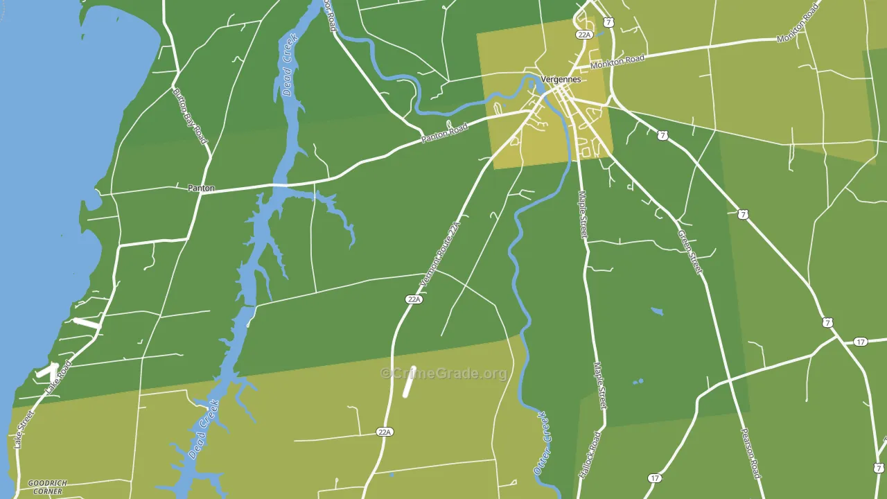 05491, VT Map of Theft Rates