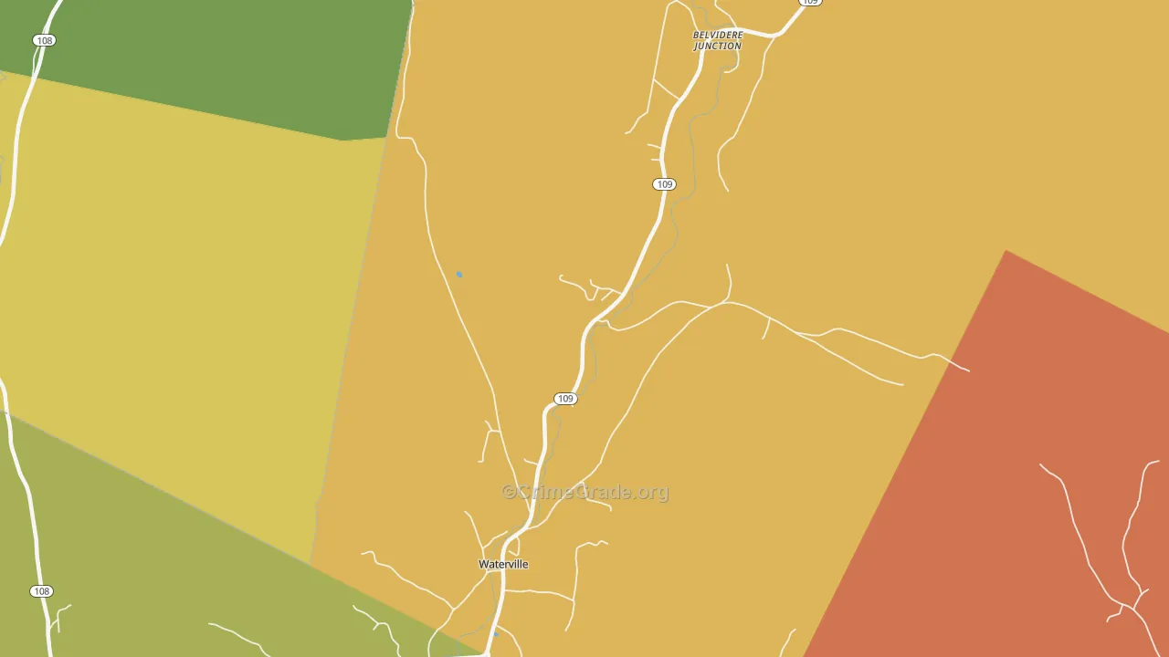 05492, VT Map of Theft Rates