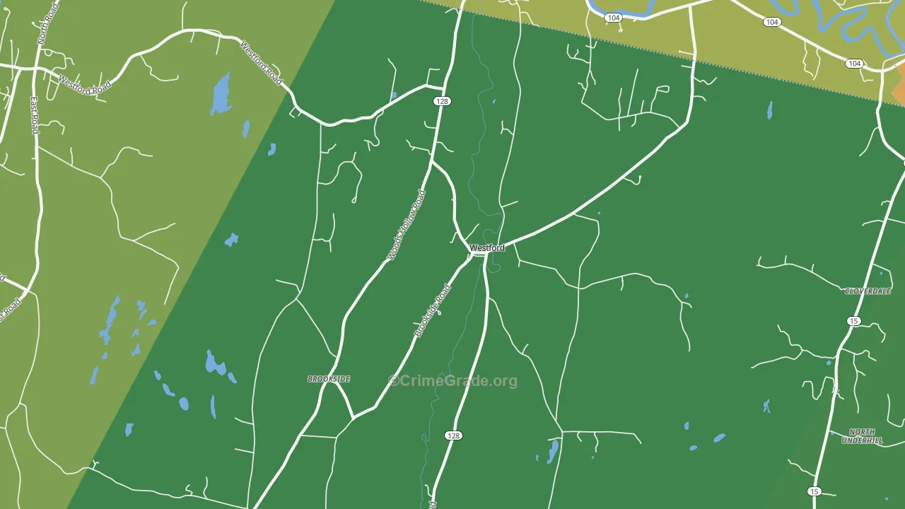 05494, VT Map of Theft Rates