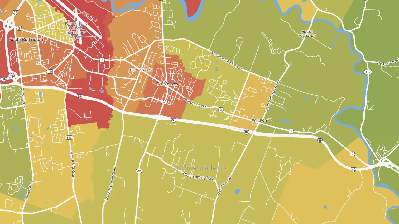 05495, VT Map of Theft Rates