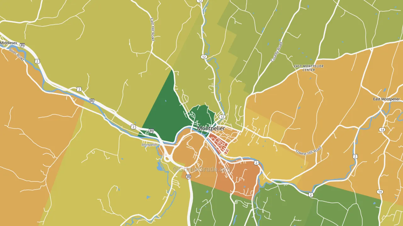 05602, VT Map of Theft Rates