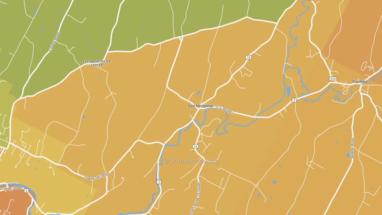 05651, VT Map of Theft Rates