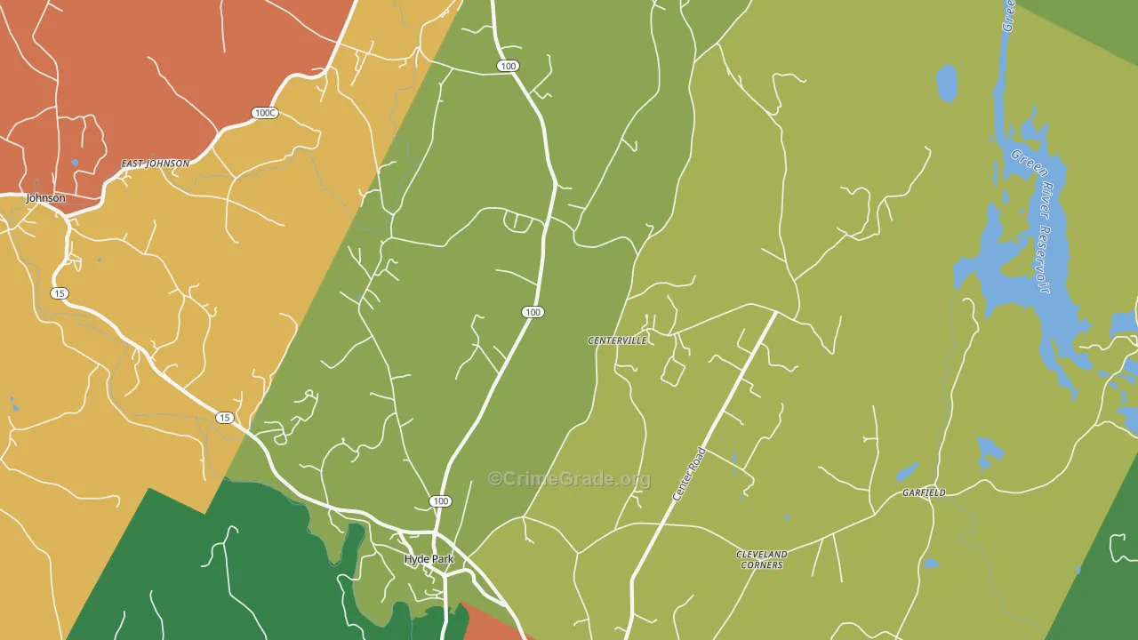 05655, VT Map of Theft Rates
