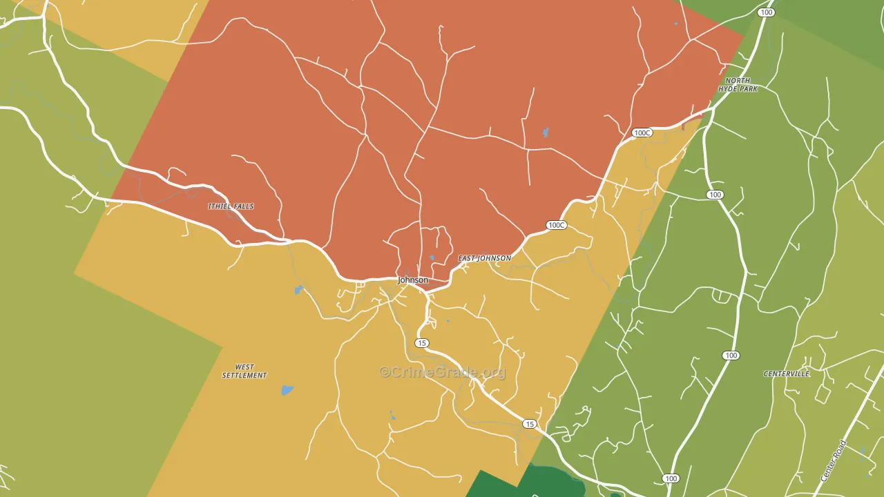 05656, VT Map of Theft Rates
