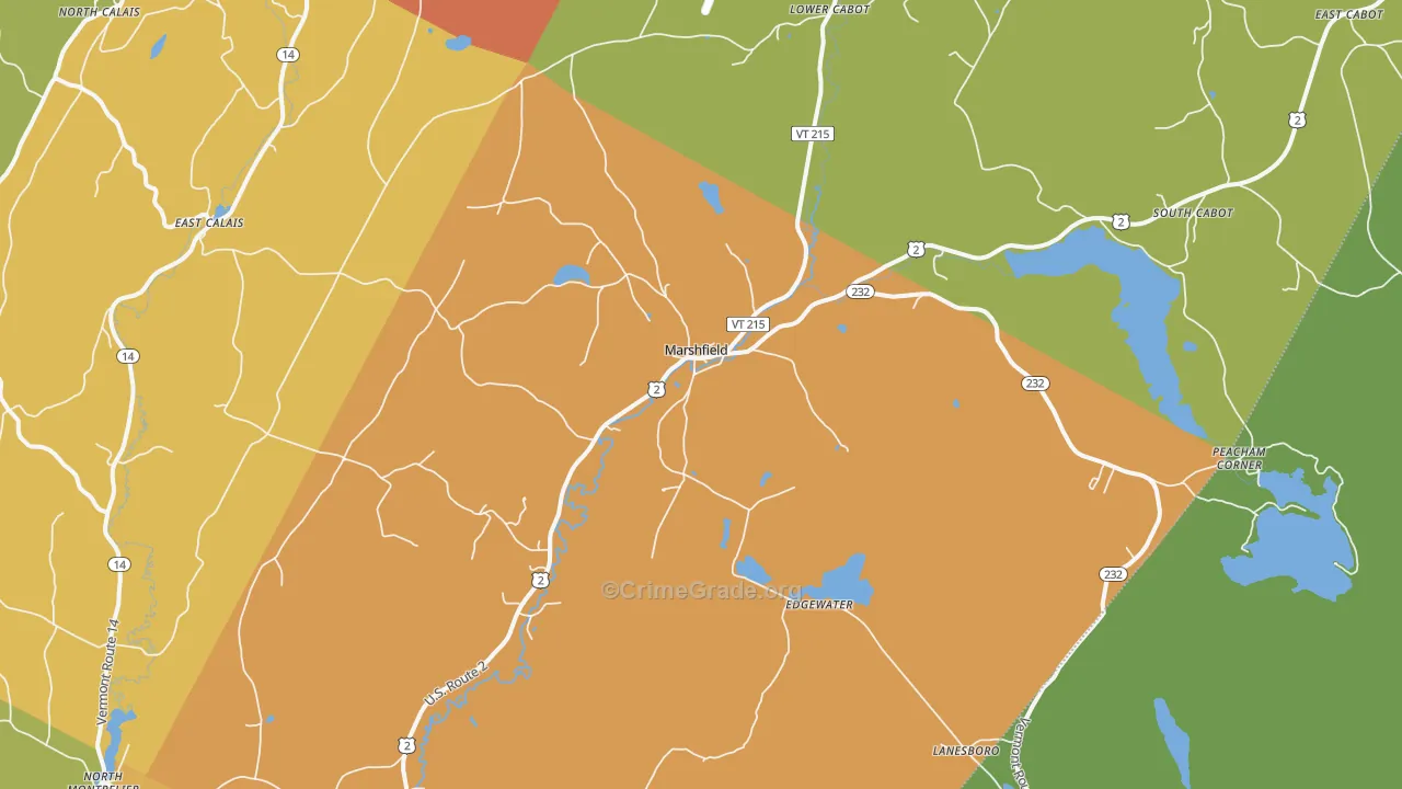 05658, VT Map of Theft Rates