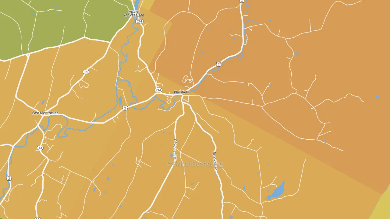 05667, VT Map of Theft Rates