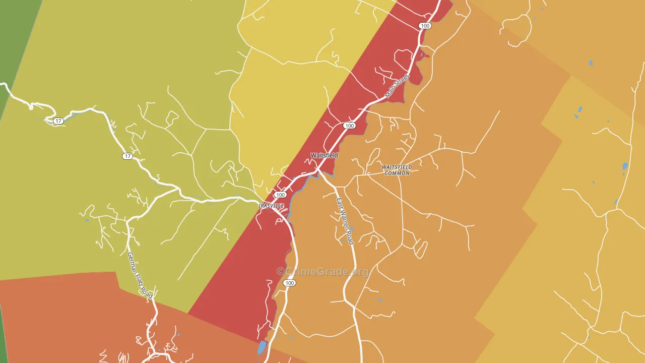 05673, VT Map of Theft Rates