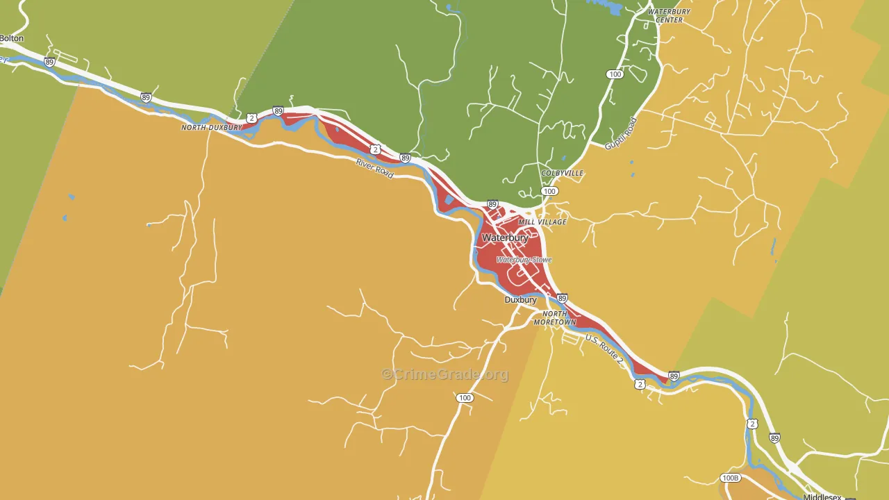 05676, VT Map of Theft Rates