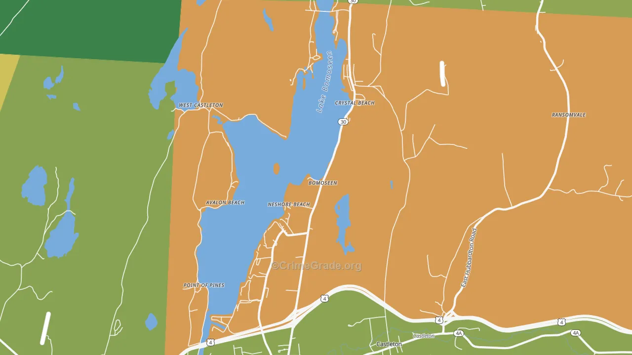 05732, VT Map of Theft Rates