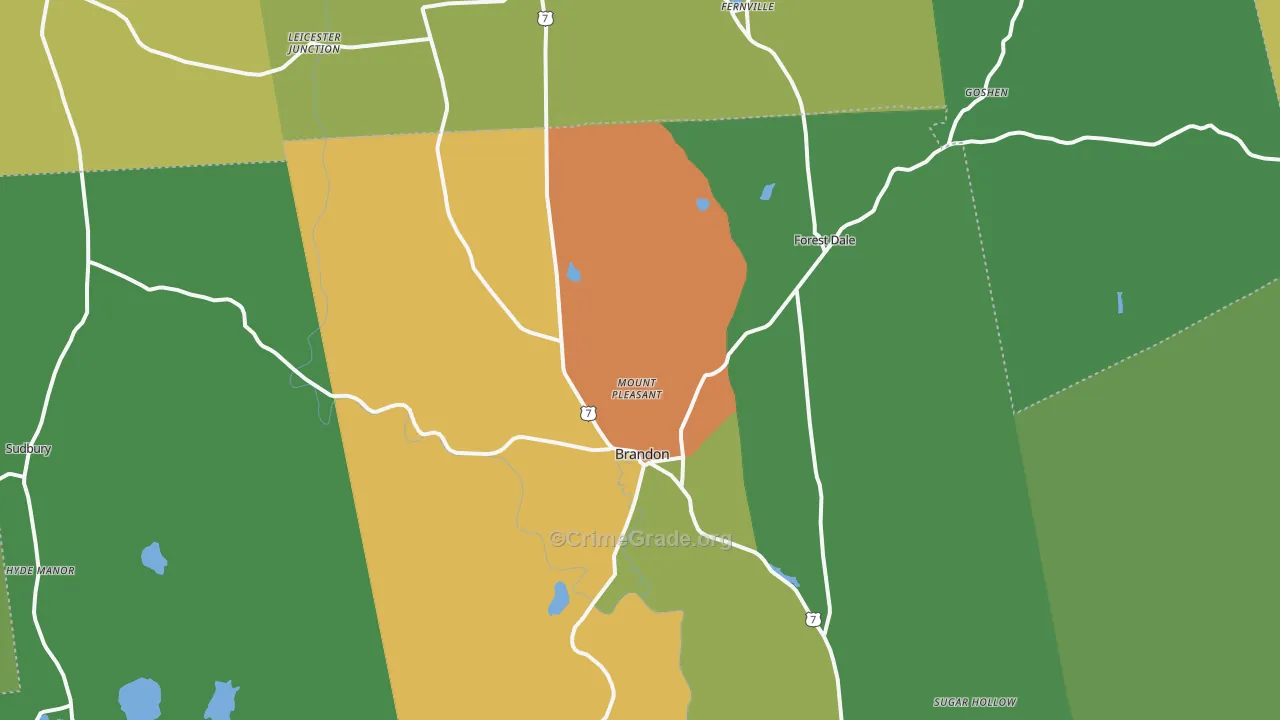 05733, VT Map of Theft Rates