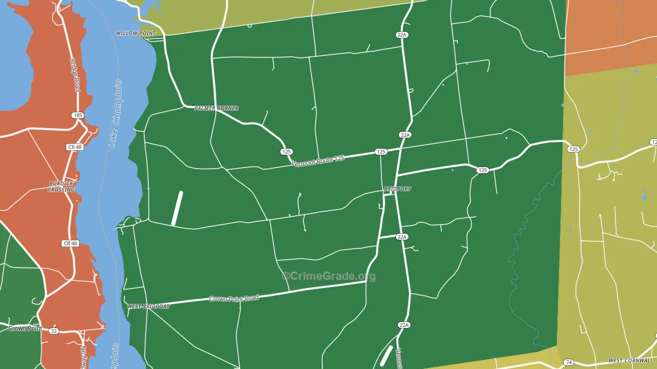05734, VT Map of Theft Rates