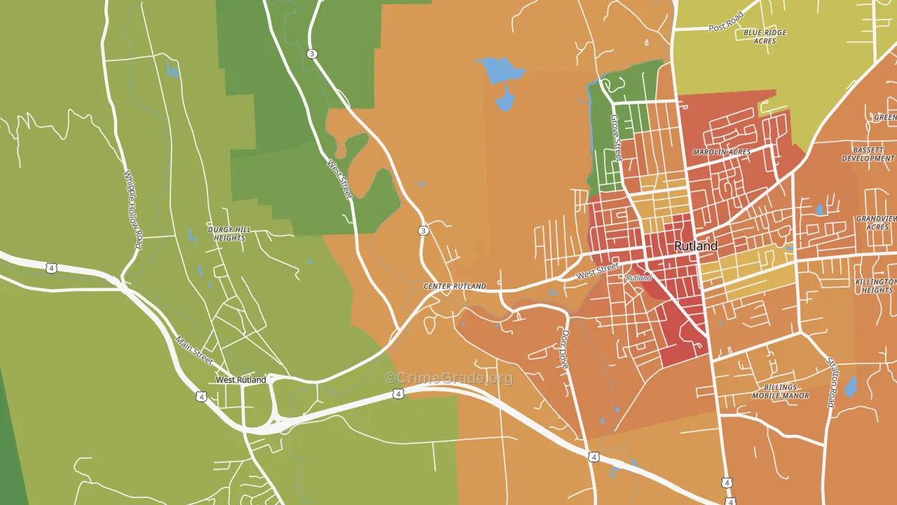 05736, VT Map of Theft Rates