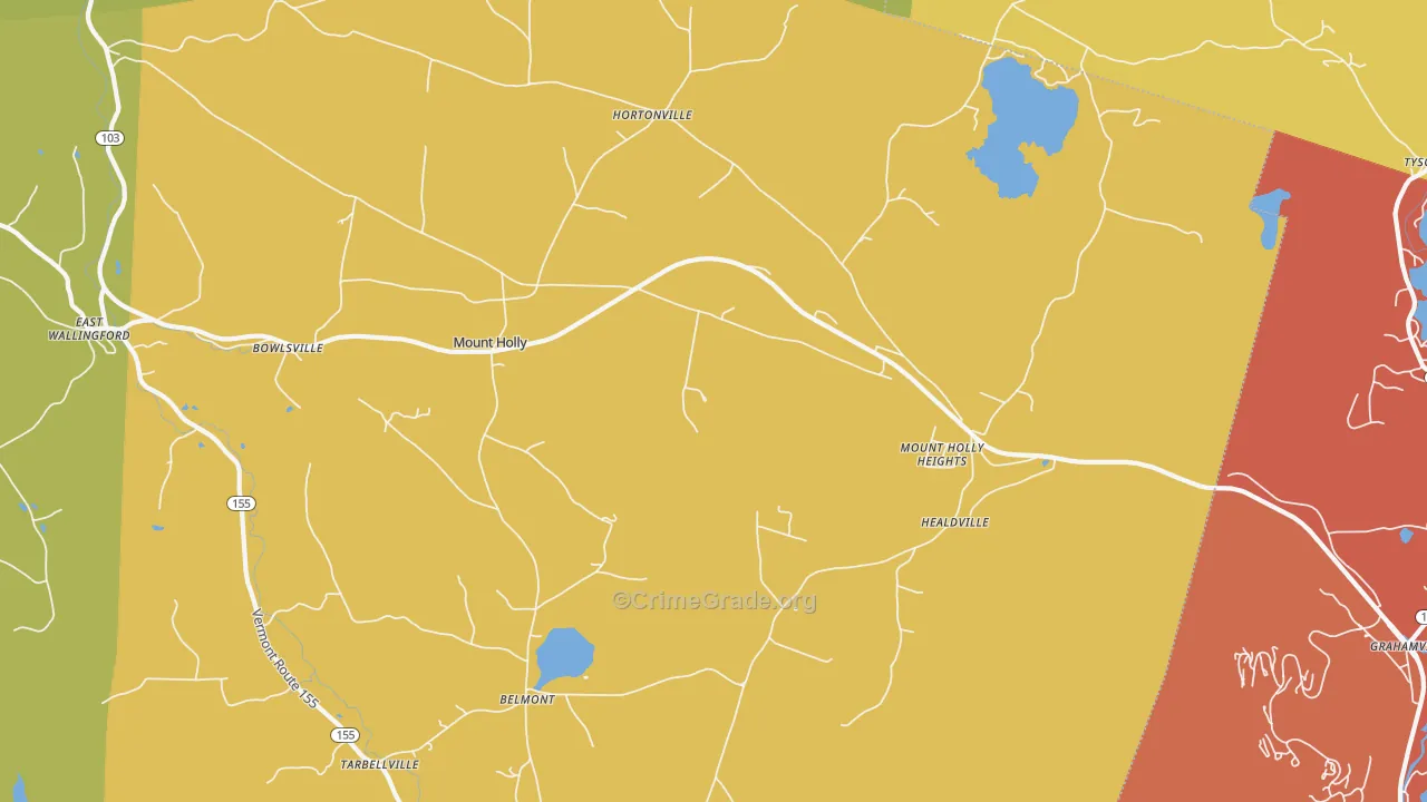 05758, VT Map of Theft Rates