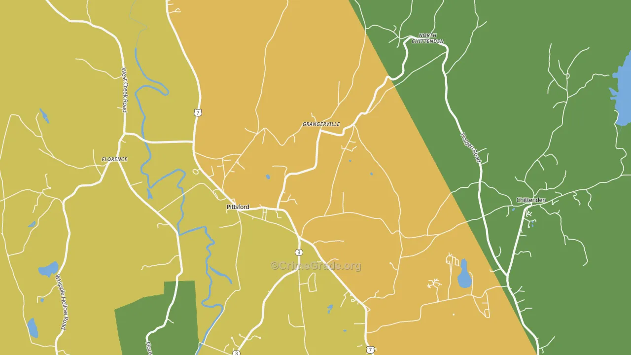 05763, VT Map of Theft Rates