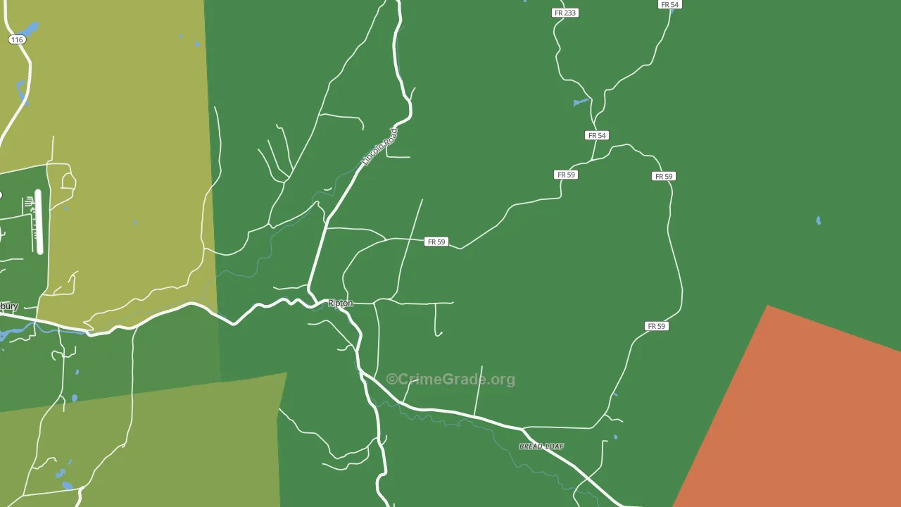 05766, VT Map of Theft Rates