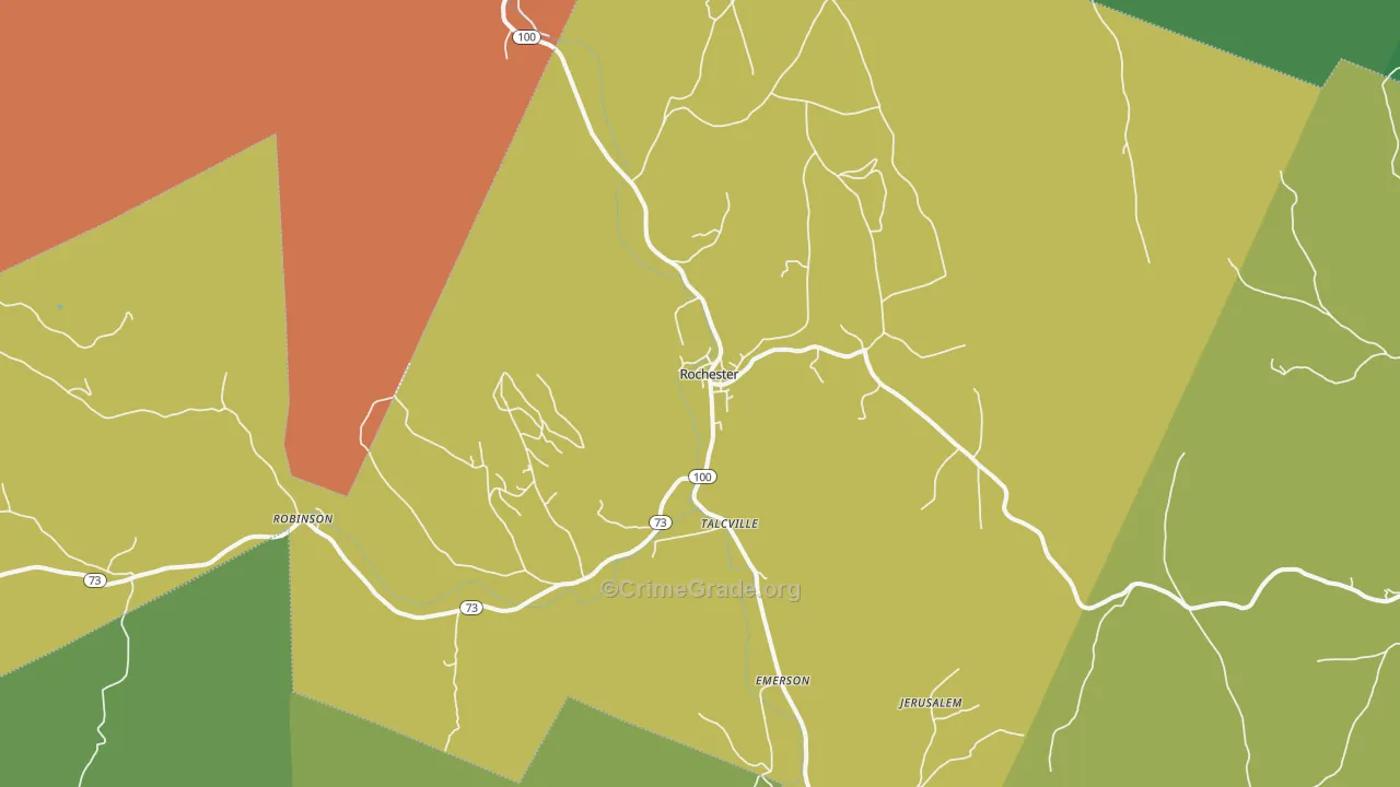 05767, VT Map of Theft Rates