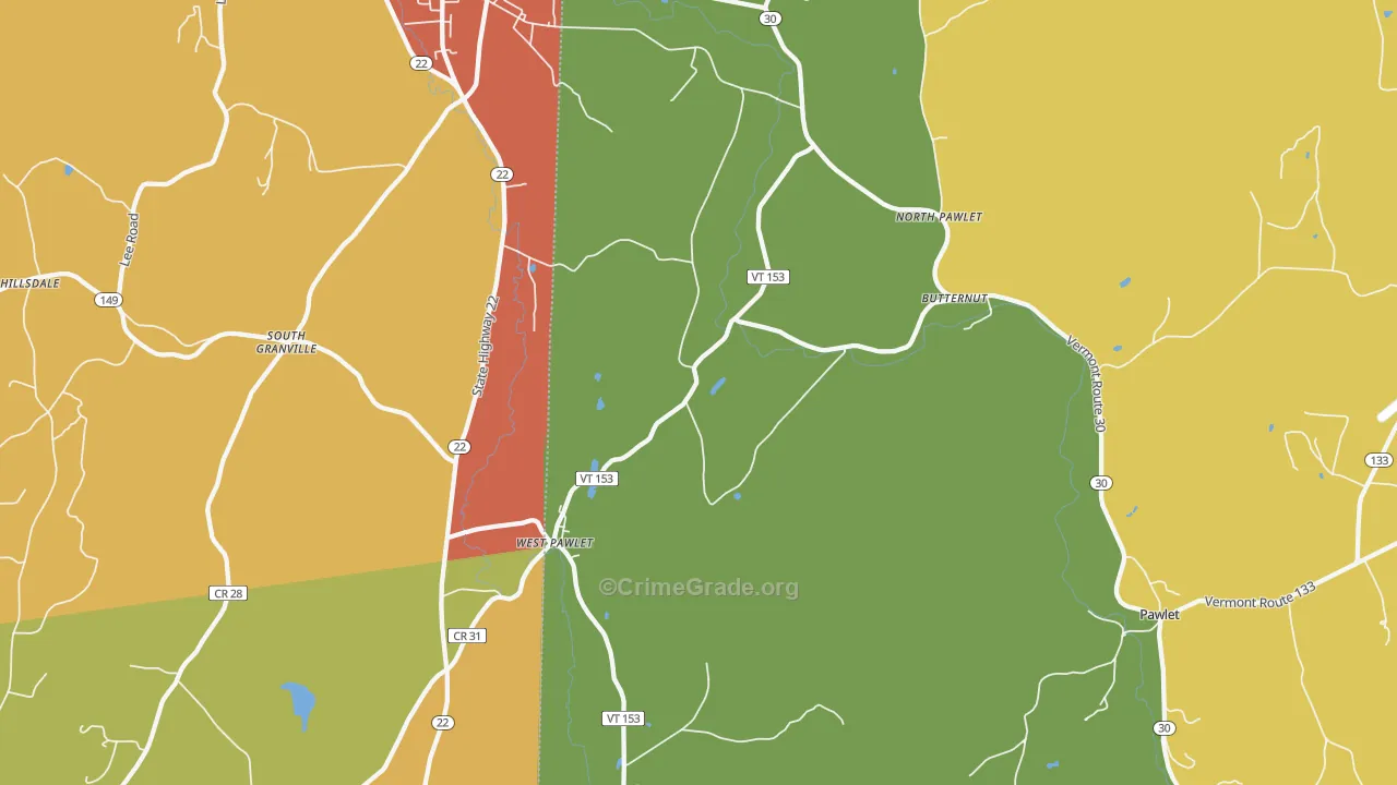 05775, VT Map of Theft Rates