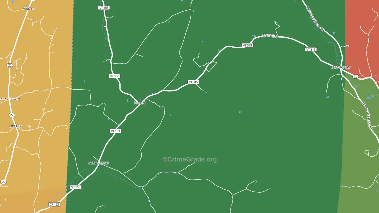 05776, VT Map of Theft Rates