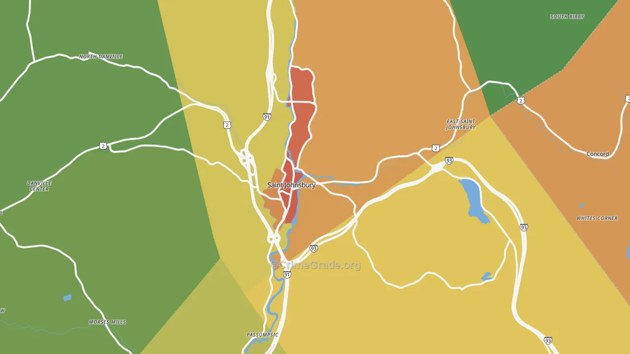 05819, VT Map of Theft Rates