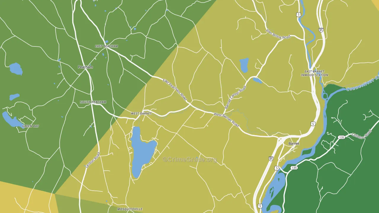 05821, VT Map of Theft Rates