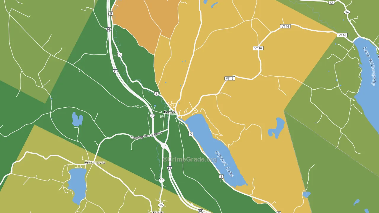 05822, VT Map of Theft Rates