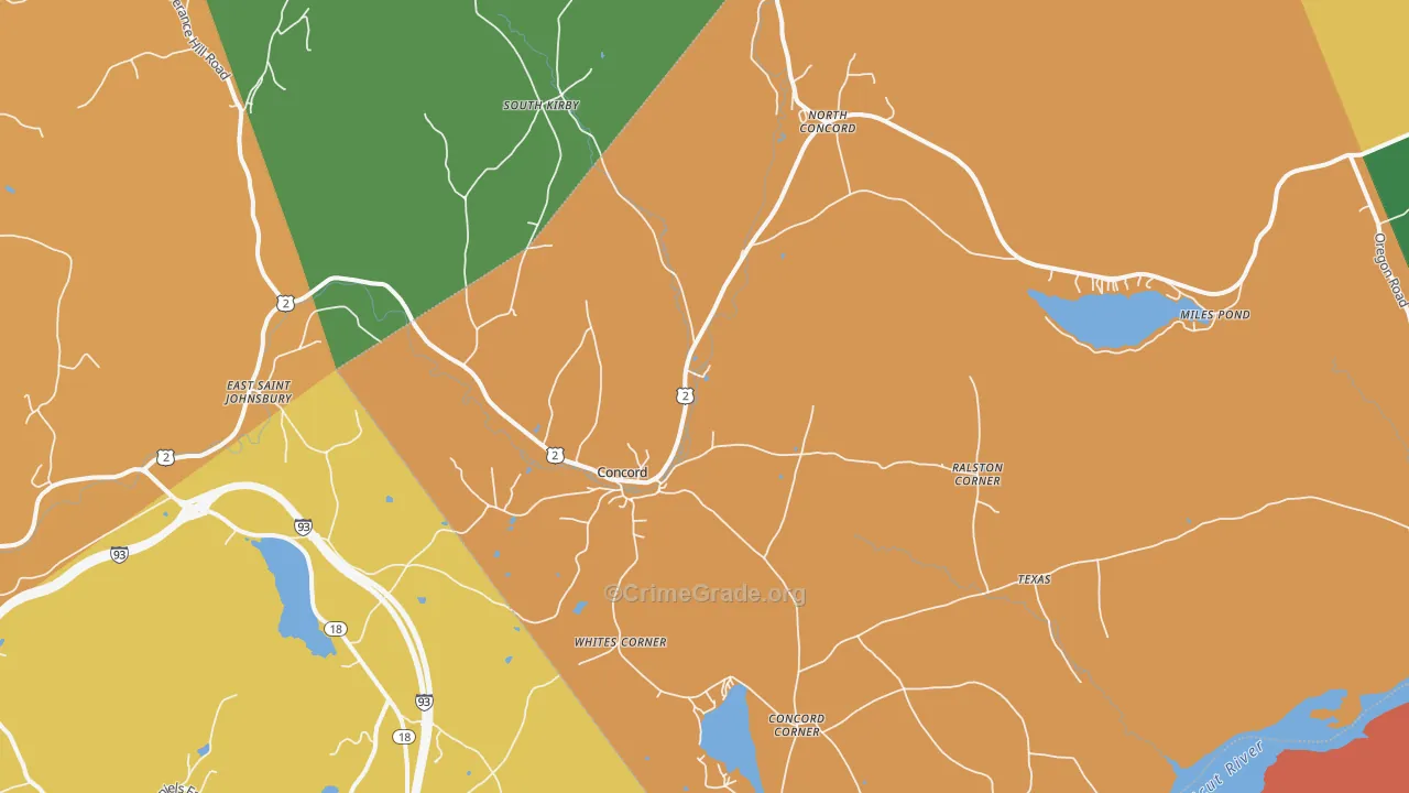 05824, VT Map of Theft Rates