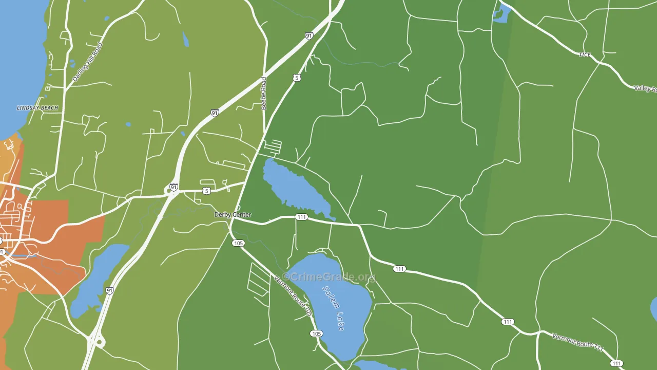 05829, VT Map of Theft Rates