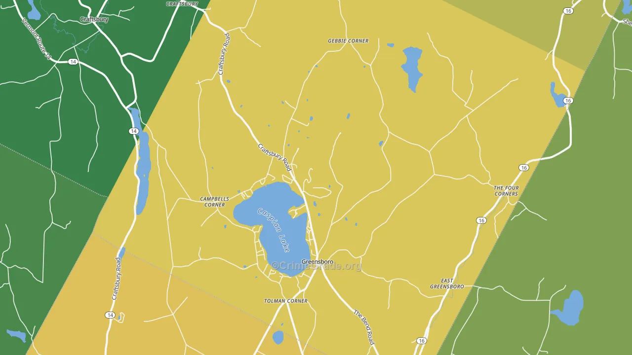 05841, VT Map of Theft Rates