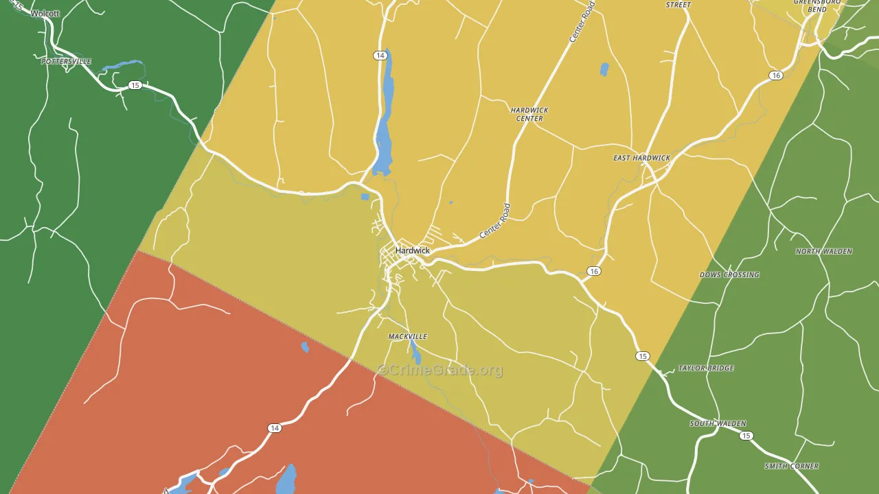 05843, VT Map of Theft Rates