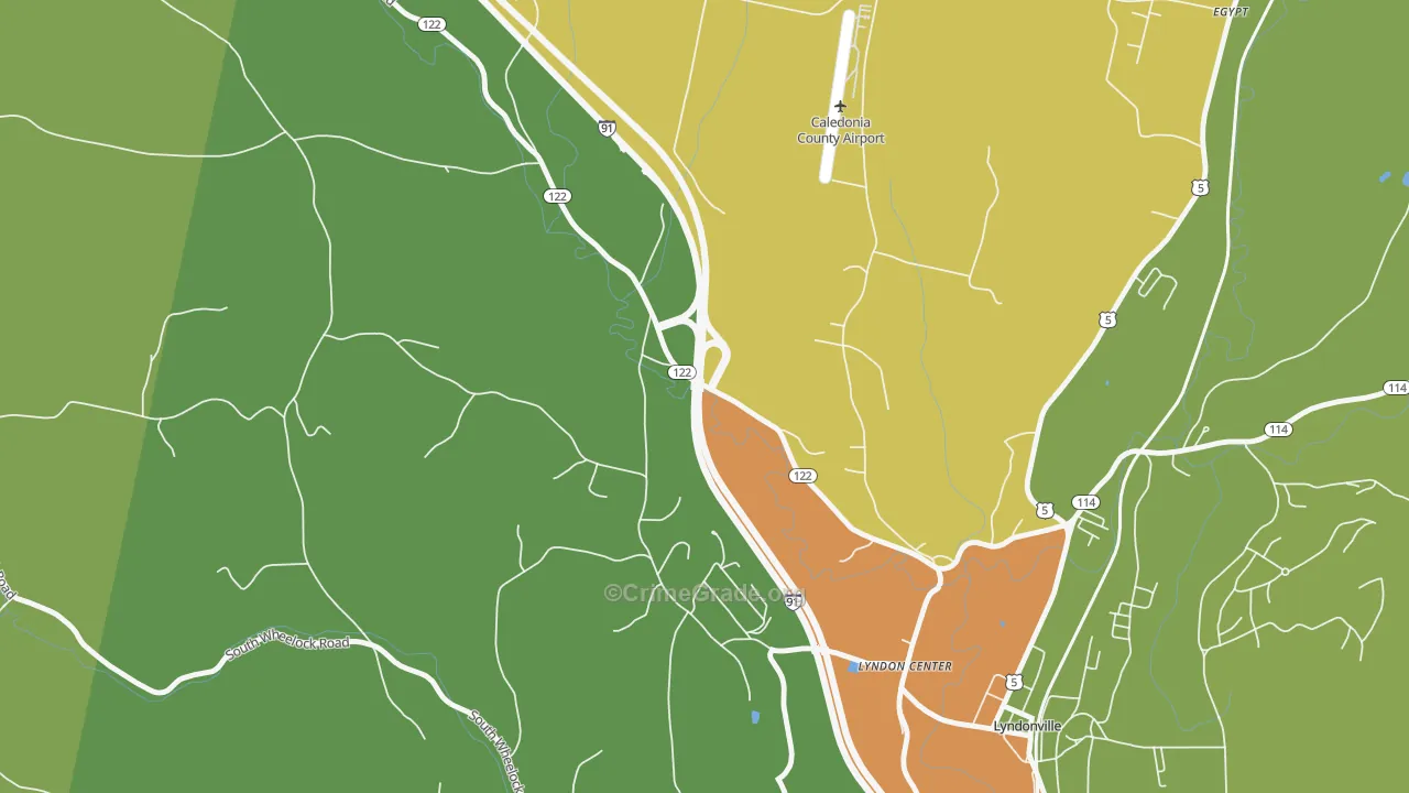 05850, VT Map of Theft Rates