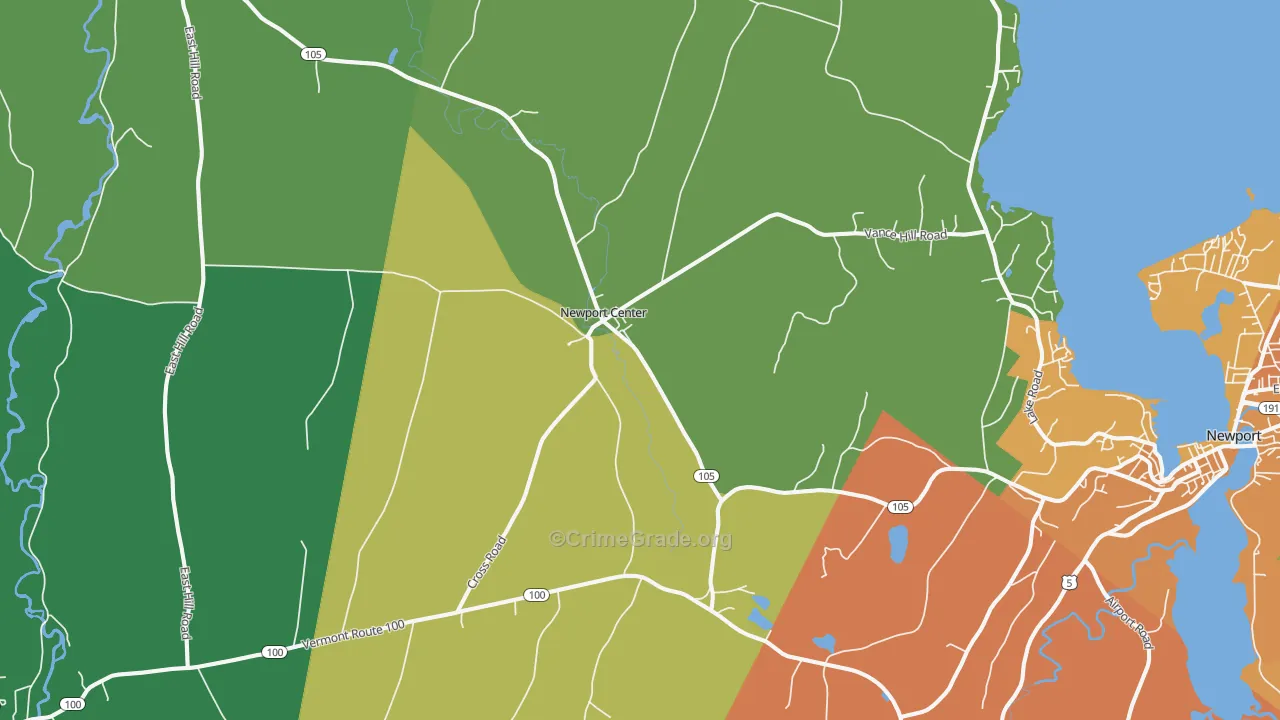 05857, VT Map of Theft Rates