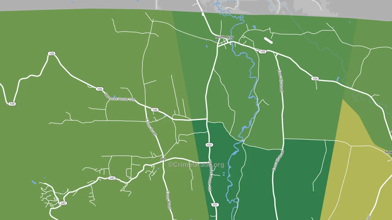 05859, VT Map of Theft Rates
