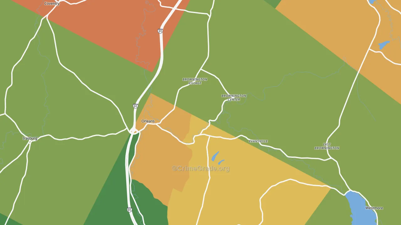 05860, VT Map of Theft Rates