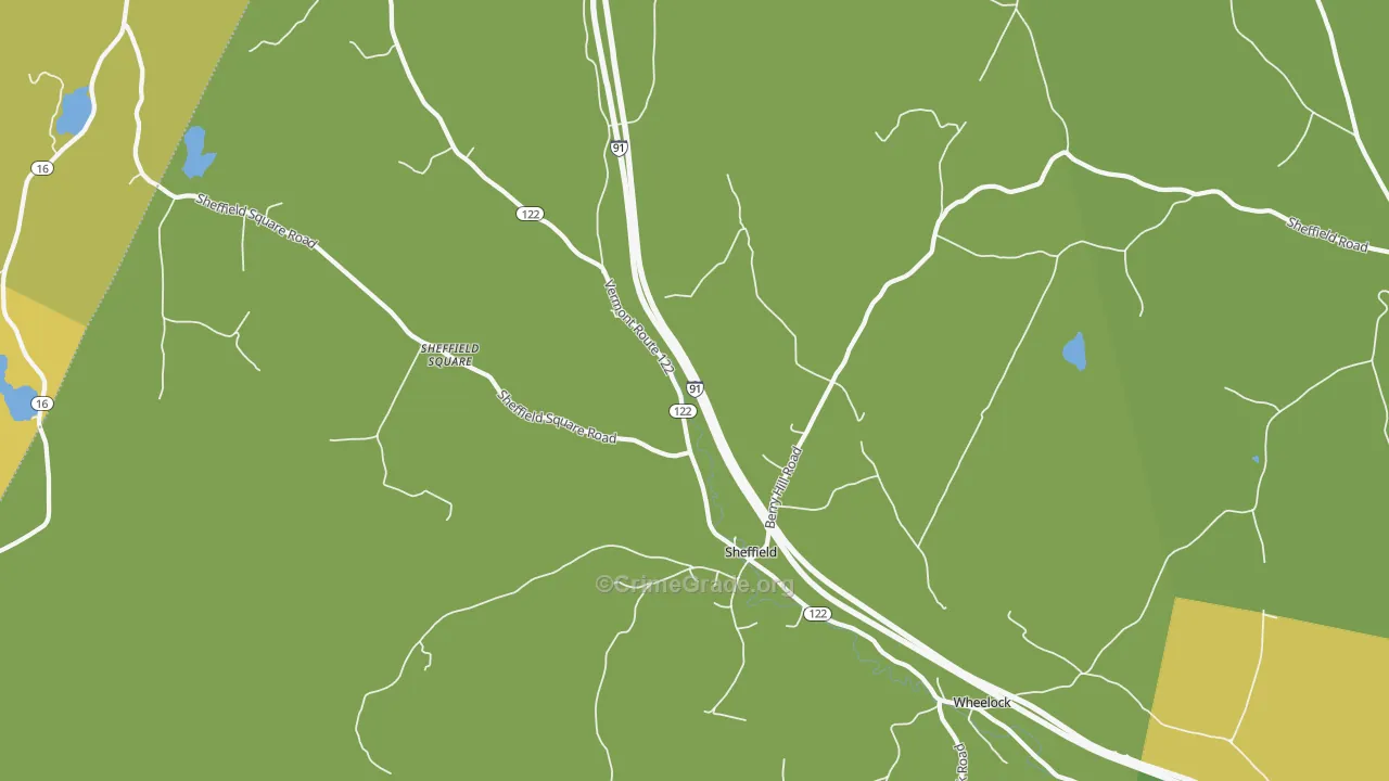05866, VT Map of Theft Rates