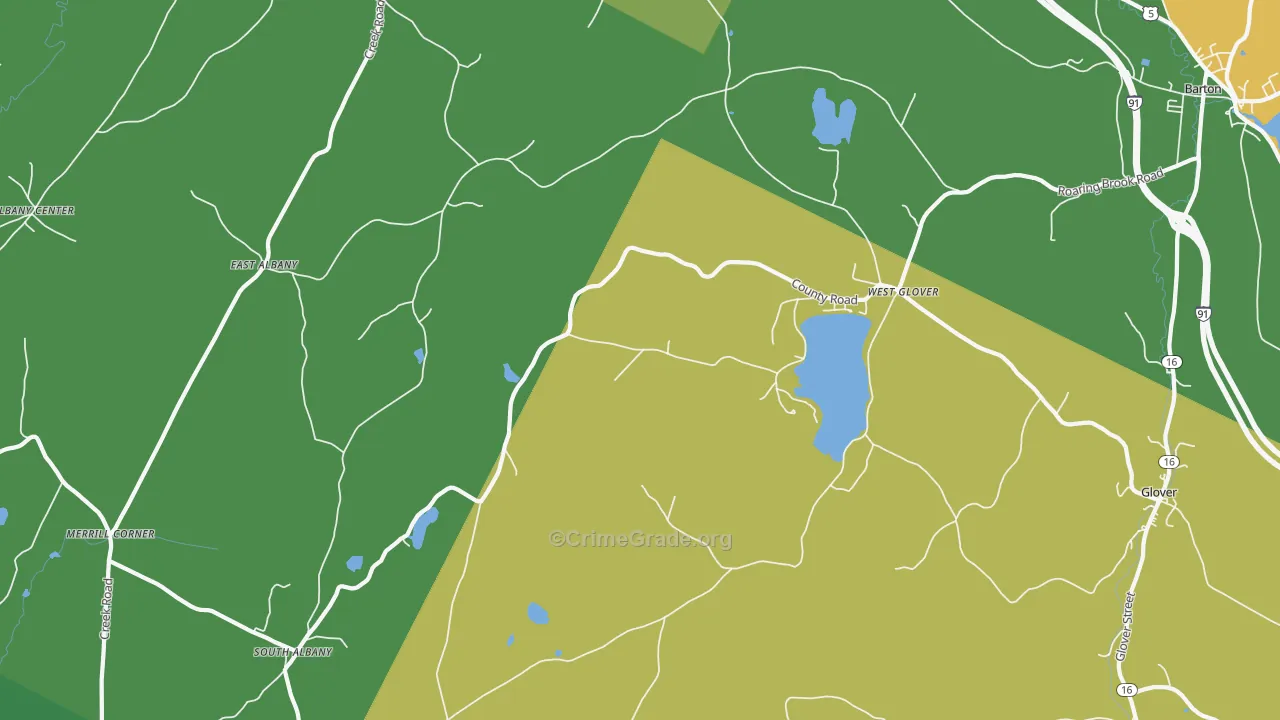 05875, VT Map of Theft Rates