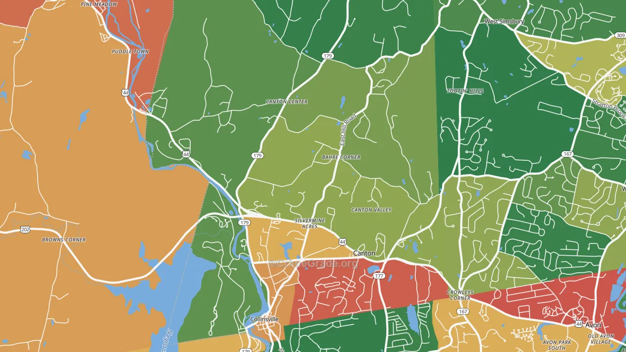 06019, CT Map of Theft Rates