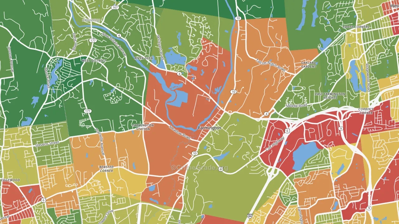 06032, CT Map of Theft Rates