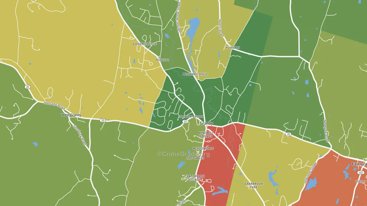 06035, CT Map of Theft Rates