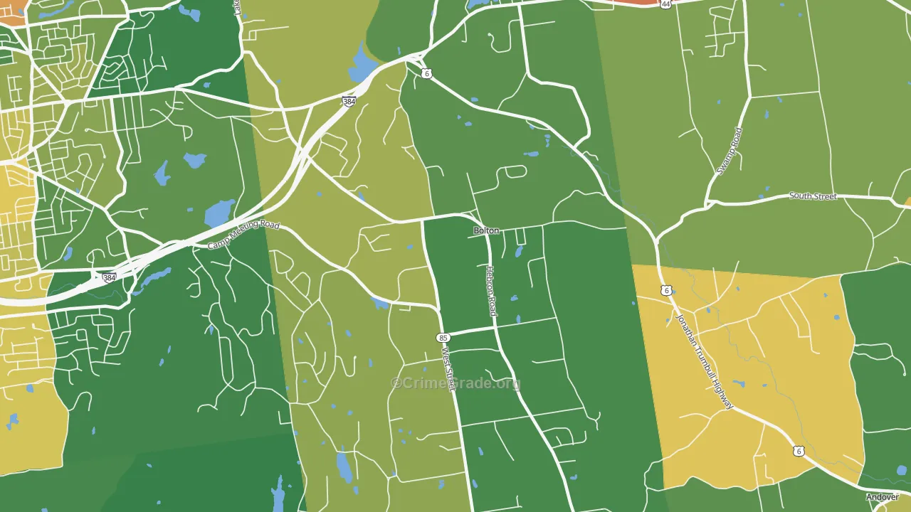 06043, CT Map of Theft Rates