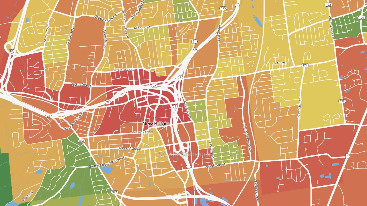 06051, CT Map of Theft Rates