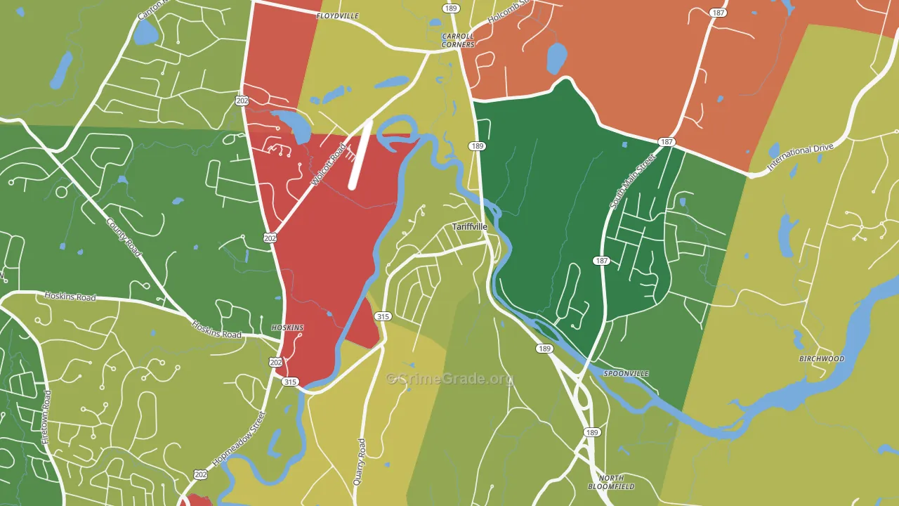 06081, CT Map of Theft Rates