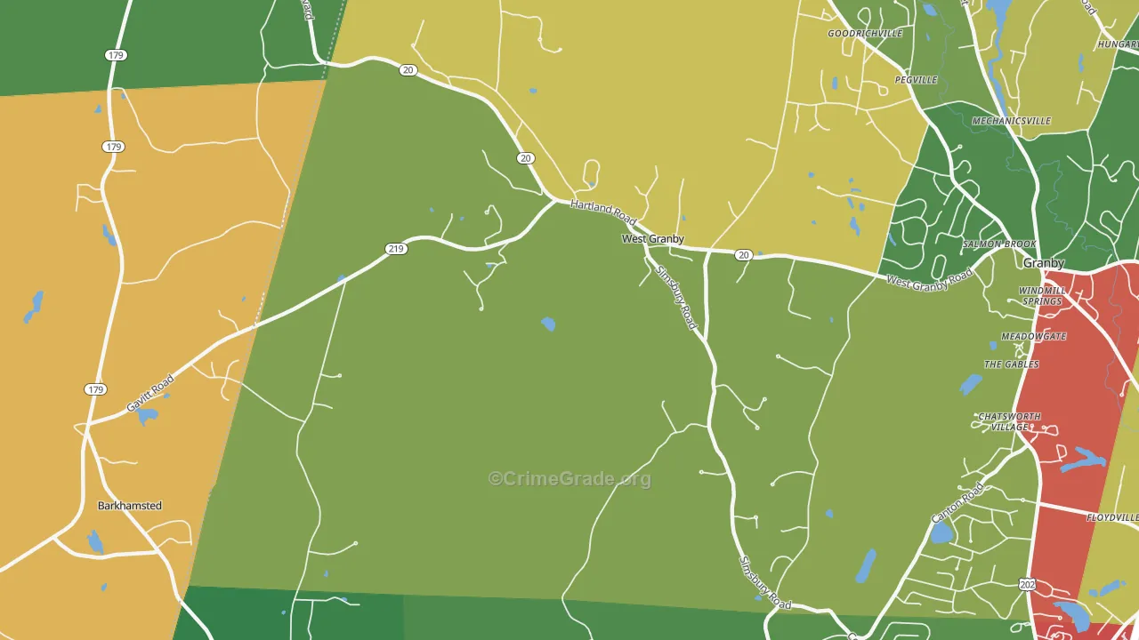 06090, CT Map of Theft Rates