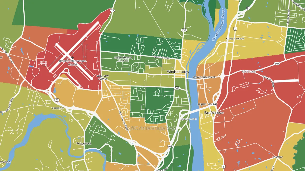 06096, CT Map of Theft Rates