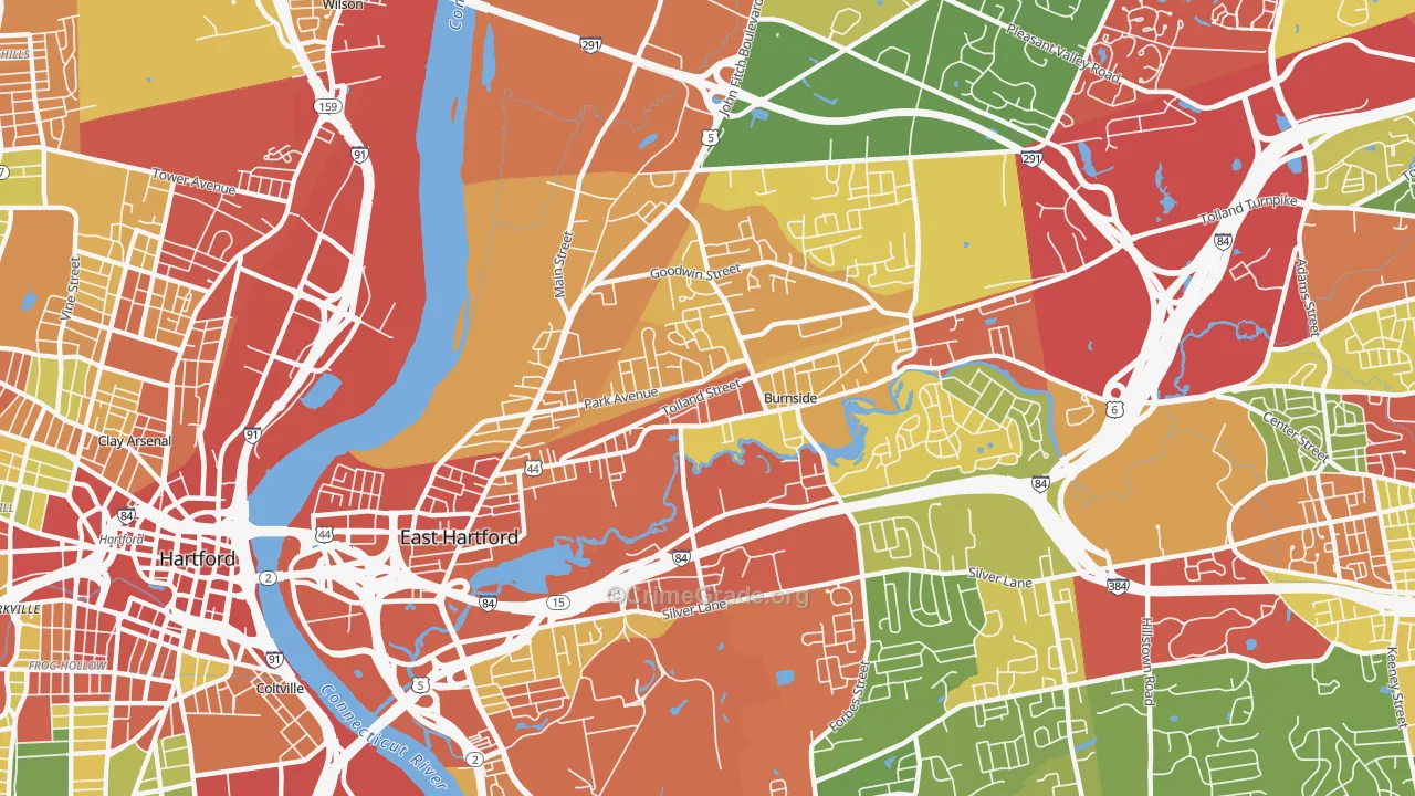 06108, CT Map of Theft Rates