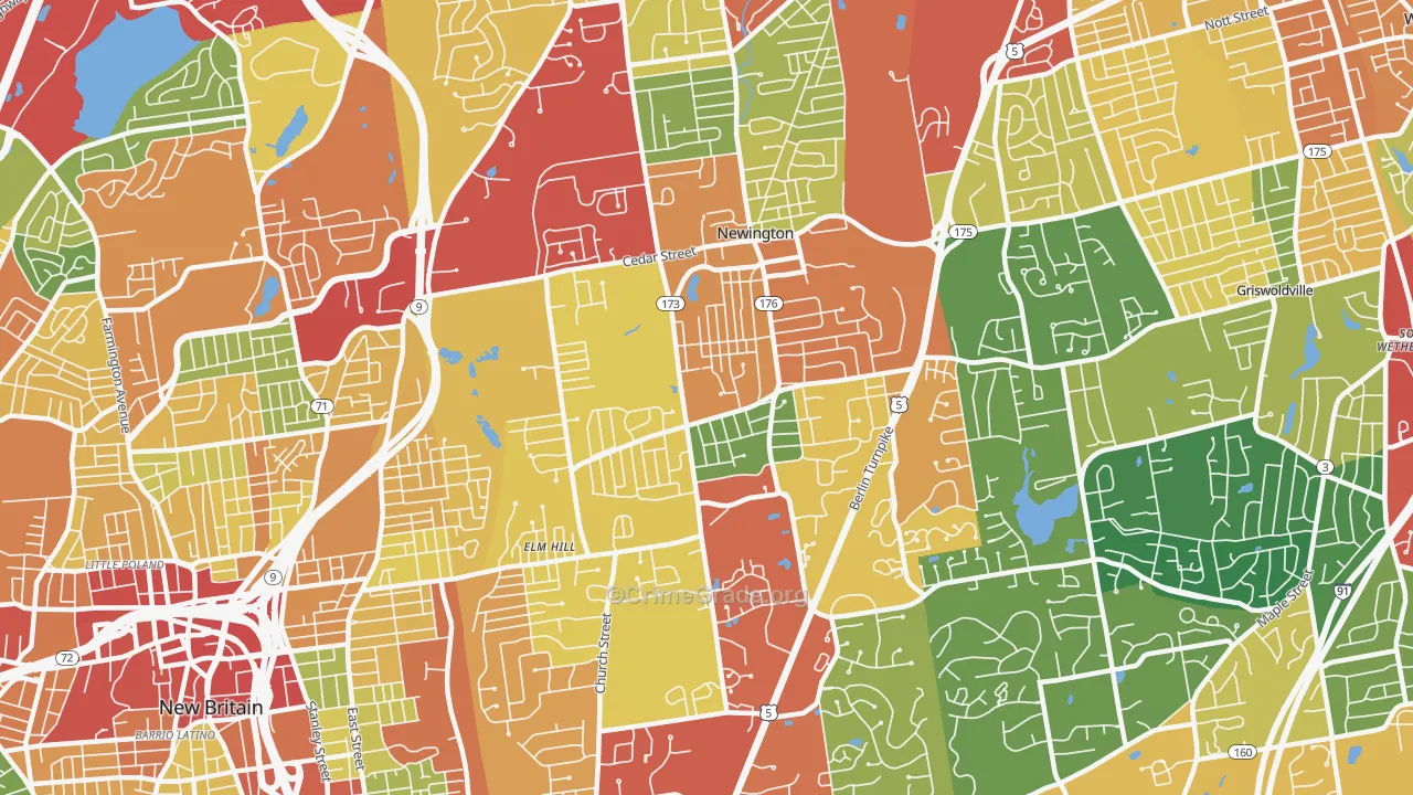 06111, CT Map of Theft Rates