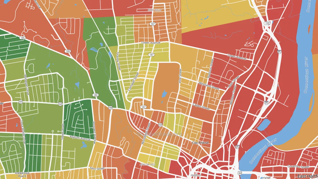 06112, CT Map of Theft Rates
