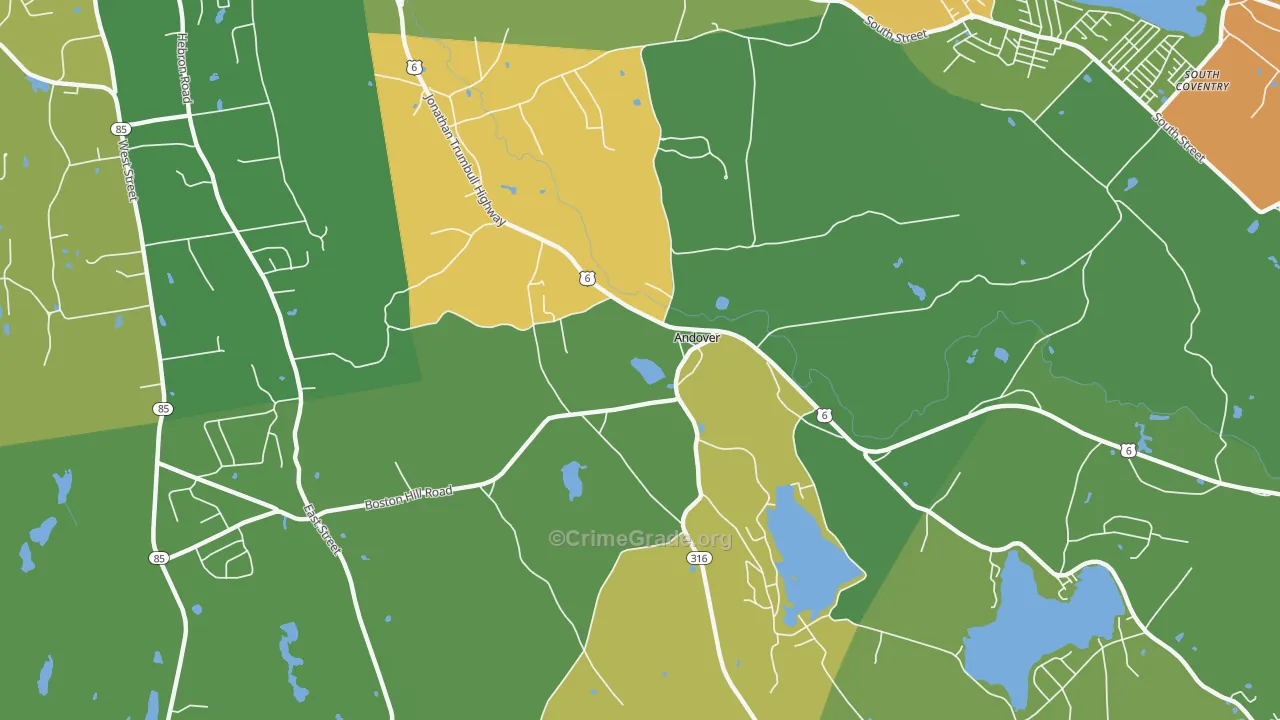 06232, CT Map of Theft Rates