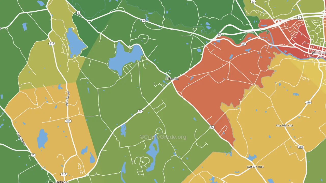 06237, CT Map of Theft Rates